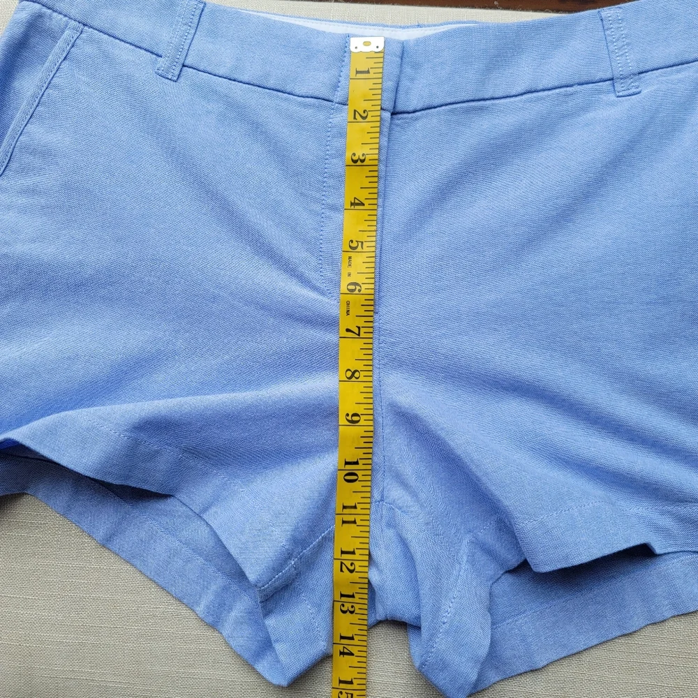 New! J.Crew size 12 Womens Light Blue Classic Oxford Shorts NWT